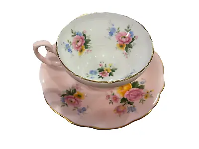 Buy Vintage Foley Bone China Made In England 1850 Pink/White Floral Gold Trim • 24.94£