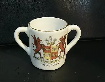 Buy Crested China - Miniature LOVING CUP  -  Crested With ARMS OF WALES • 3.59£