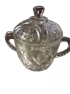 Buy Anchor Hocking Early American Prescut Glass Sugar Bowl With Lid #A1 • 7.21£