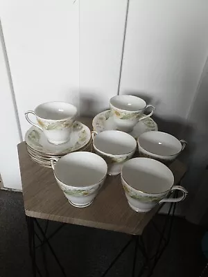 Buy Vintage Duchess Greensleeves Bone China Cup, Plate And Saucer X6 Afternoon Tea • 9.99£
