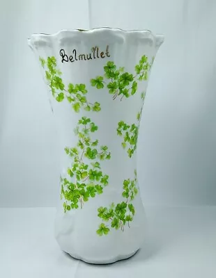 Buy Ballyporeen Shamrock Irish Vase   Bone China 18cm  Inscription Belmullet • 14.99£