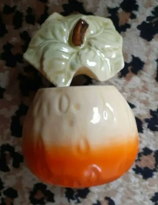 Buy VTG 1930s Figural Strawberry Jam Preserve Pot + Lid Glazed China Ceramic Jar VGC • 5.95£