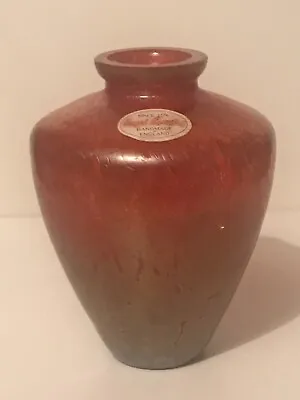Buy Michael Harris Royal Brierley Studio Iridescent Art Glass Vase Urn Handmade • 27.99£