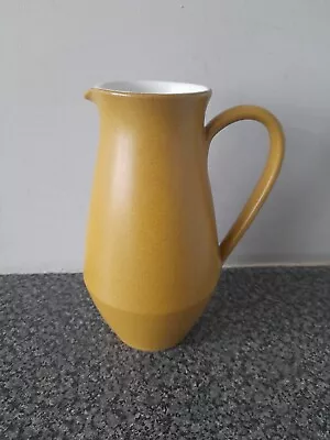 Buy Vintage 1960s Denby Ode Stoneware Tall Water Jug 8  Mustard Yellow Retro • 6.99£