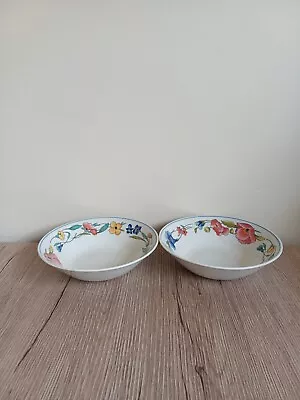 Buy Woods & Sons Alpine Meadow 9 Inch  Serving Bowls X 2 - Blue Stamp  • 20£