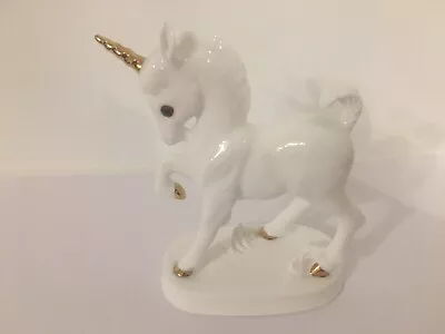 Buy FREE POSTAGE   Royal Osborne White Bone China Baby Unicorn Model  3210 • 14£