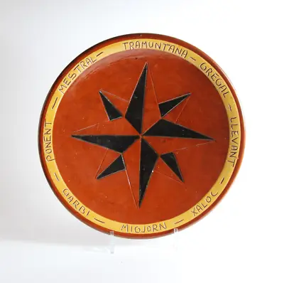 Buy PUIGDEMONT ATT., SPAIN | Large Plate With Windrose (1955/65) • 5.12£