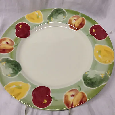Buy Royal Stafford Fruit Dinner Plate 11  Apples Pears Green Band Rim White Center • 38.41£