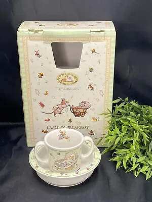 Buy Royal Doulton Brambly Hedge Breakfast Poppies Babies 2 Piece Set Mug & Bowl • 115£