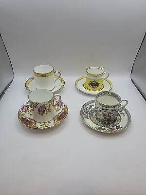 Buy VINTAGE COFFEE CUPS & SAUCERS X 4 - 2x Early Aynsley 1x Tuscan 1x Paragon  • 10£