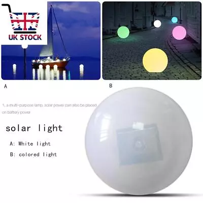 Buy Waterproof  Solar Powered LED Light Floating Fountain Pond Garden Pool Lamp Ball • 11.58£