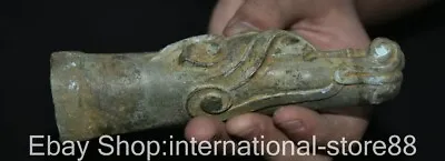 Buy 5.8  Old Chinese Bronze Ware Dynasty Palace Dragon Pixiu Beast Walking Stick • 141.75£