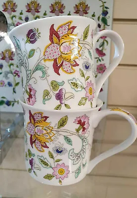 Buy Minton Coffee Mug Set Of 2 Flowers Fine Bone China Tea Coffee Ideal Gift • 21.99£