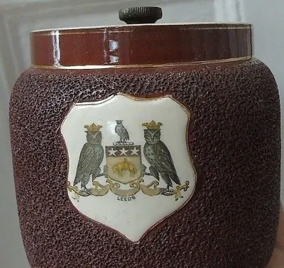 Buy MacIntyre Pottery Tobacco Jar And Cover Moorcroft Antique Vase Leeds Coat Arms • 145£