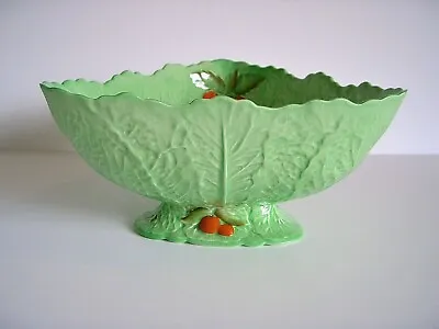 Buy A Large Vintage Carlton Ware Lettuce Leaf And Tomato Footed Bowl • 19.99£