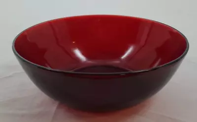 Buy VINTAGE ~  Crimson/Ruby Red Blown Glass Fruit/Holiday Bowl - Mid 18Th Century • 10.69£