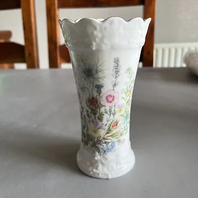 Buy Aynsley Wild Tudor Mayfair Fine Bone China Vase Floral Design 13cm Tall • 8£