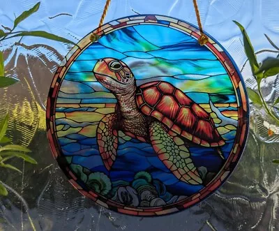Buy Great Sea Turtle Pre-assembled Acrylic Suncatcher Wall Hanging Home Decor Gifts • 7.79£