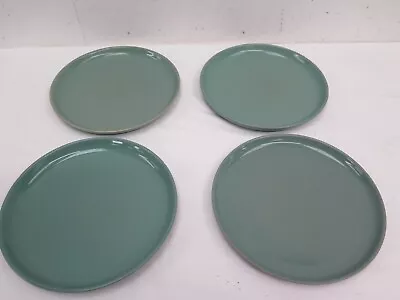 Buy Denby Pottery Manor Green Dinner Plates X4 25cm Tableware Vintage Lot 1 • 15.50£