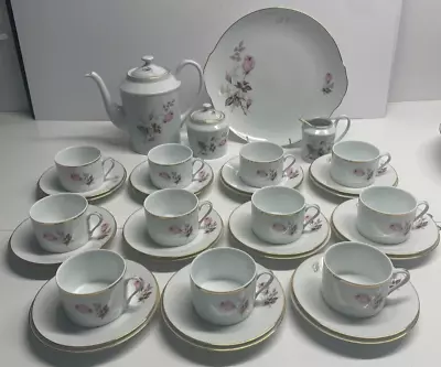 Buy Limoges Reunies Rose De Monaco Tea Set, 37 Pieces ( A/1/2), Tableware, Vintage • 110.99£