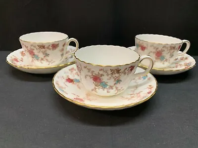 Buy Minton   ANCESTRAL  ~ #S376 ~ England ~ Set Of 3 ~ Cups & Saucers ~ 2 1/4  Tall • 23.15£