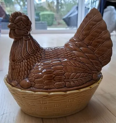 Buy Beswick England Hen Chicken Egg Basket Vintage 21cm Rare No Chips • 26.50£