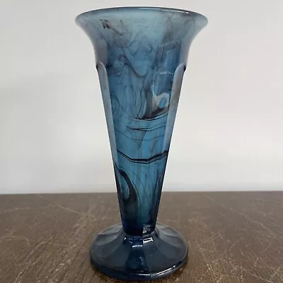 Buy Davidson Cloud Glass Trumpet Vase 7.5 Inch • 22.95£