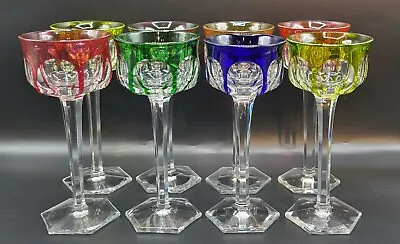 Buy (8) Baccarat  Malmaison  Colored Wine Glasses, 7 3/8 , France • 1,280.28£