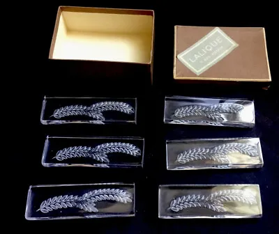 Buy Lalique Knife Rests In Their Original Box. • 195£