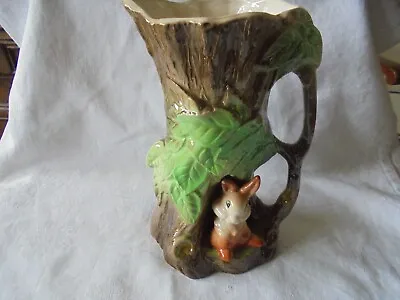 Buy Eastgate Withersea Pottery FAUNA Rabbit Sat In Tree Jug • 12.99£