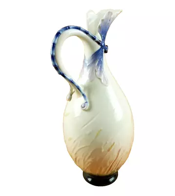 Buy Franz Vintage Dragonfly Pitcher/Handled Vase (FZ00054) 12.5  Porcelain • 119.15£