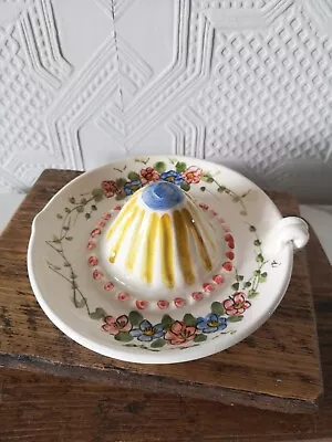 Buy Vintage Lemon Juicer Ceramic Hand Painted Floral Kitchenware • 12.99£