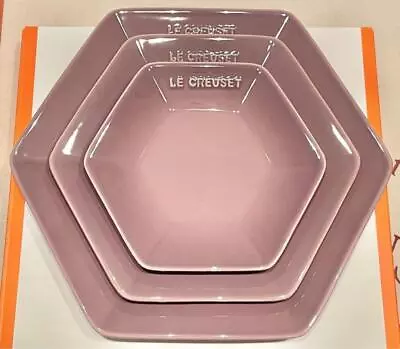 Buy  Le Creuset ROCKAC Plate S/M/L3 Set Brand New, Never Used, Pink • 149.47£