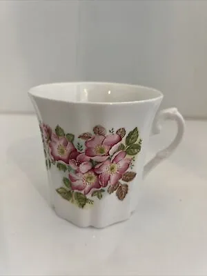 Buy Royal Grafton Fine Bone China Ribbed Coffee Tea Mug Cup Pink Flowers Floral • 9.46£