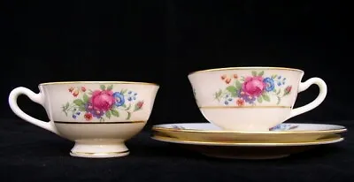 Buy Lenox Lenox Rose Group Of 2 Demitasse Cup And Saucer Sets Footed Cups • 37.29£