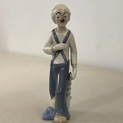 Buy Casades Porcelain Clown Figurine Statue / Vintage - Made In Spain - Blue & White • 22.15£