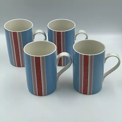 Buy 4 X Cath Kidston Queens Mugs • Stripe Design • Fine China Mug • Tea / Coffee Cup • 19.99£