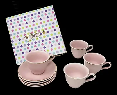 Buy The Queen's Treasures 8 Piece Child Doll Cup & Saucer Tea Set Pink NEW In Box • 28.44£