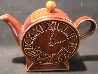 Buy Price Kensington “Tea For Two” Clock Face Teapot Made In England • 11.99£