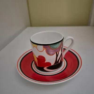 Buy Wedgwood Clarice Cliff CafÉ Chic ‘autumn’ Limited Edition Coffee Can & Saucer • 20£