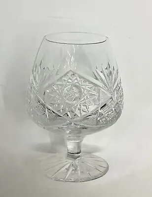 Buy Vintage Bohemia Crystal Pinwheel Brandy Glass Sh27 • 7.99£