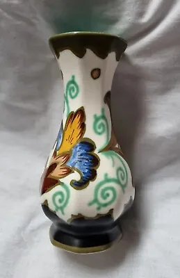 Buy Vintage Royal Gouda Vase Floral Hand Painted • 12£