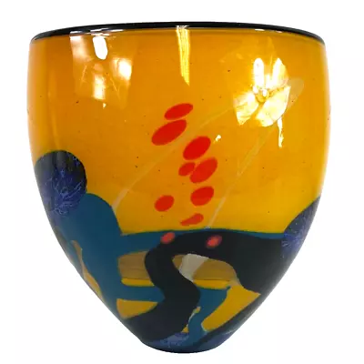Buy Vintage Ioan Nemtoi Hand Blown Glass Art Vase - 8  • 99.99£
