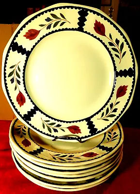 Buy Plates~Adams Real English Ironstone Lancaster England Dinner (8) Eight Piece Set • 84.54£
