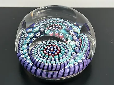 Buy Rare Whitefriars Vintage Millefiori Faceted Crystal Glass Paperweight • 99£