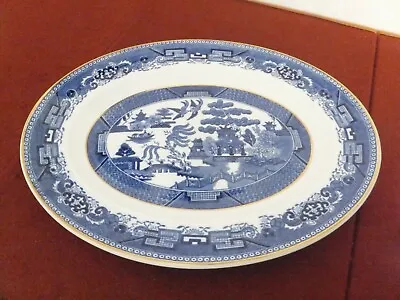 Buy Victoria Porcelain Fenton Willow Oval Serving Plate • 9.50£