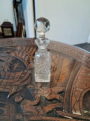 Buy Cut Glass Pentagonal Vintage Scent Bottle • 14.99£