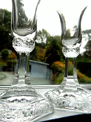 Buy Rosenthal CANDLESTICK HOLDERS Maria Classic Rose Crystal PAIR 1974 Signed 5 3/8  • 22.10£