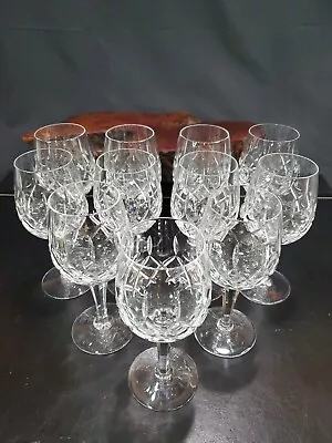 Buy Set Of 11 Royal Doulton Crystal Belvedere 6 3/8  Wine Glasses  • 192.06£