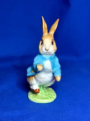 Buy Beswick Pottery Beatrix Potter Peter Rabbit Figurine BP2 Gold Oval Mark • 33.19£